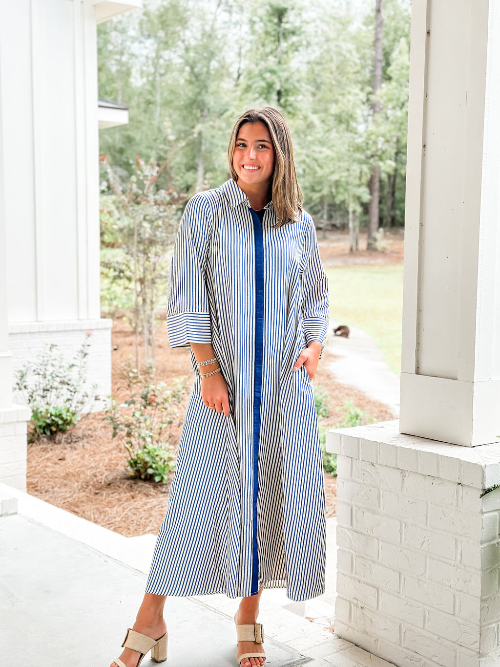 Blushing Stripe Maxi
