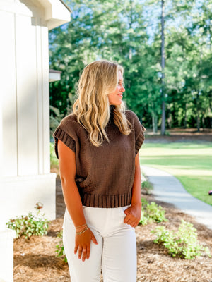 Banded Sleeveless Sweater