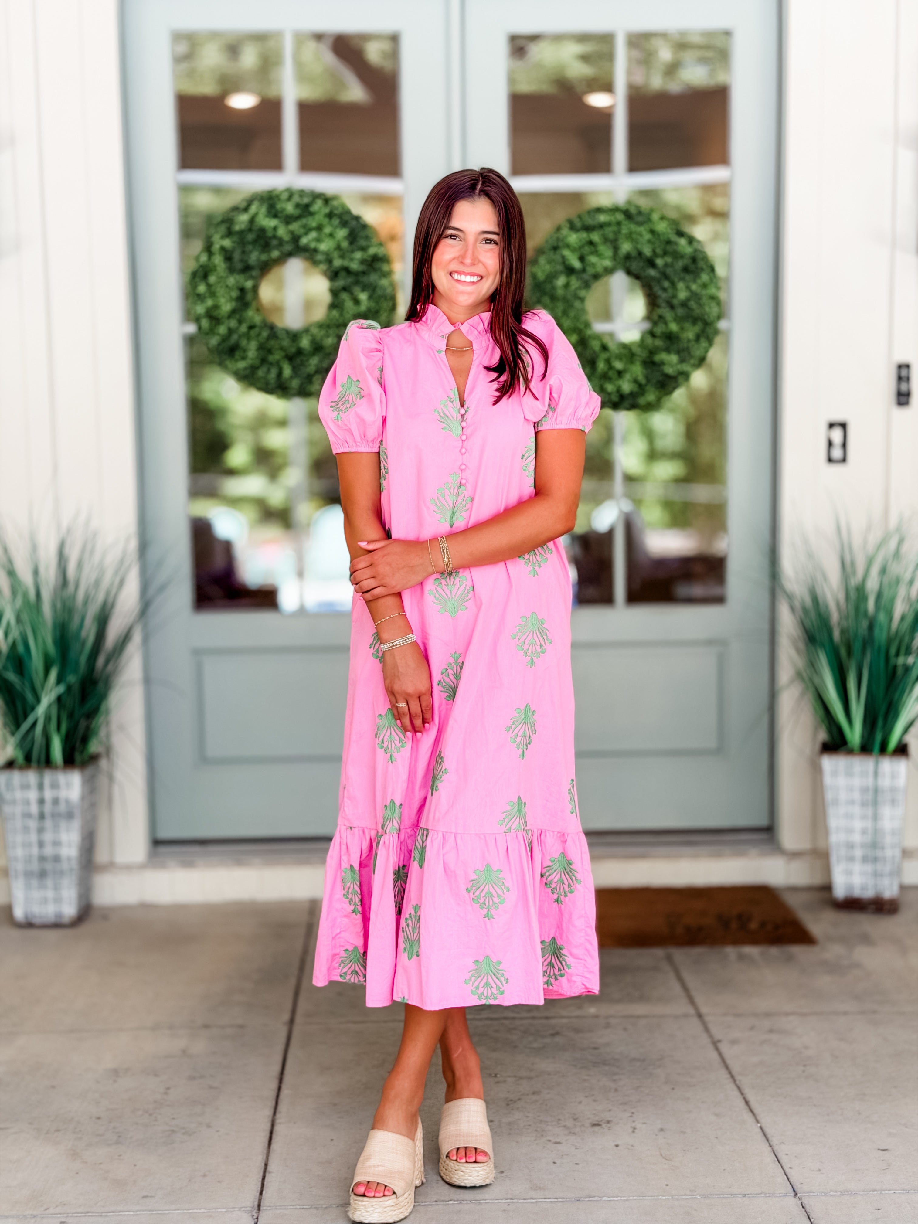 blue baptism dress for mom Belle Maxi Dress