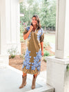 Poppy Caftan Bluebonnet