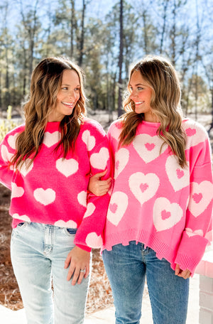 The Pearl Hearts Sweater
