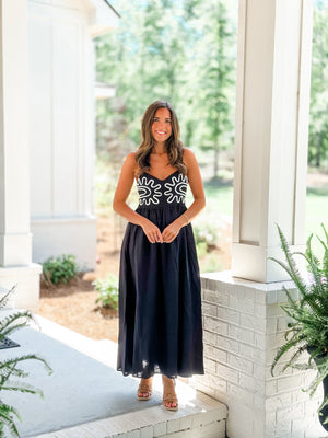 Black Ripple Dress
