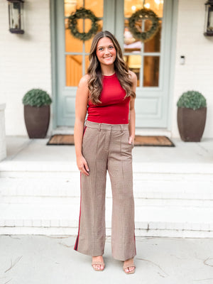 Neutral Houndstooth Pants