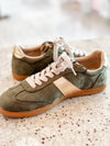 Olive Suede Sneaker