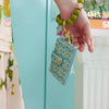 English Garden Blue Keychain