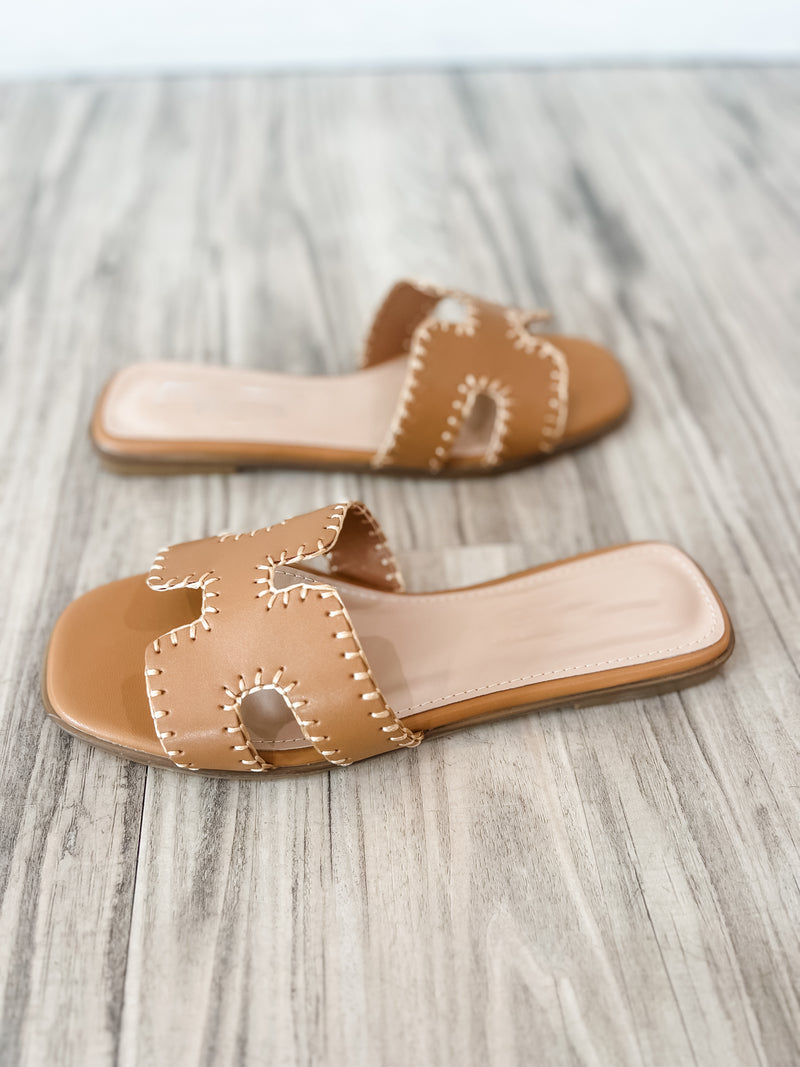 Tan 'H' Sandal