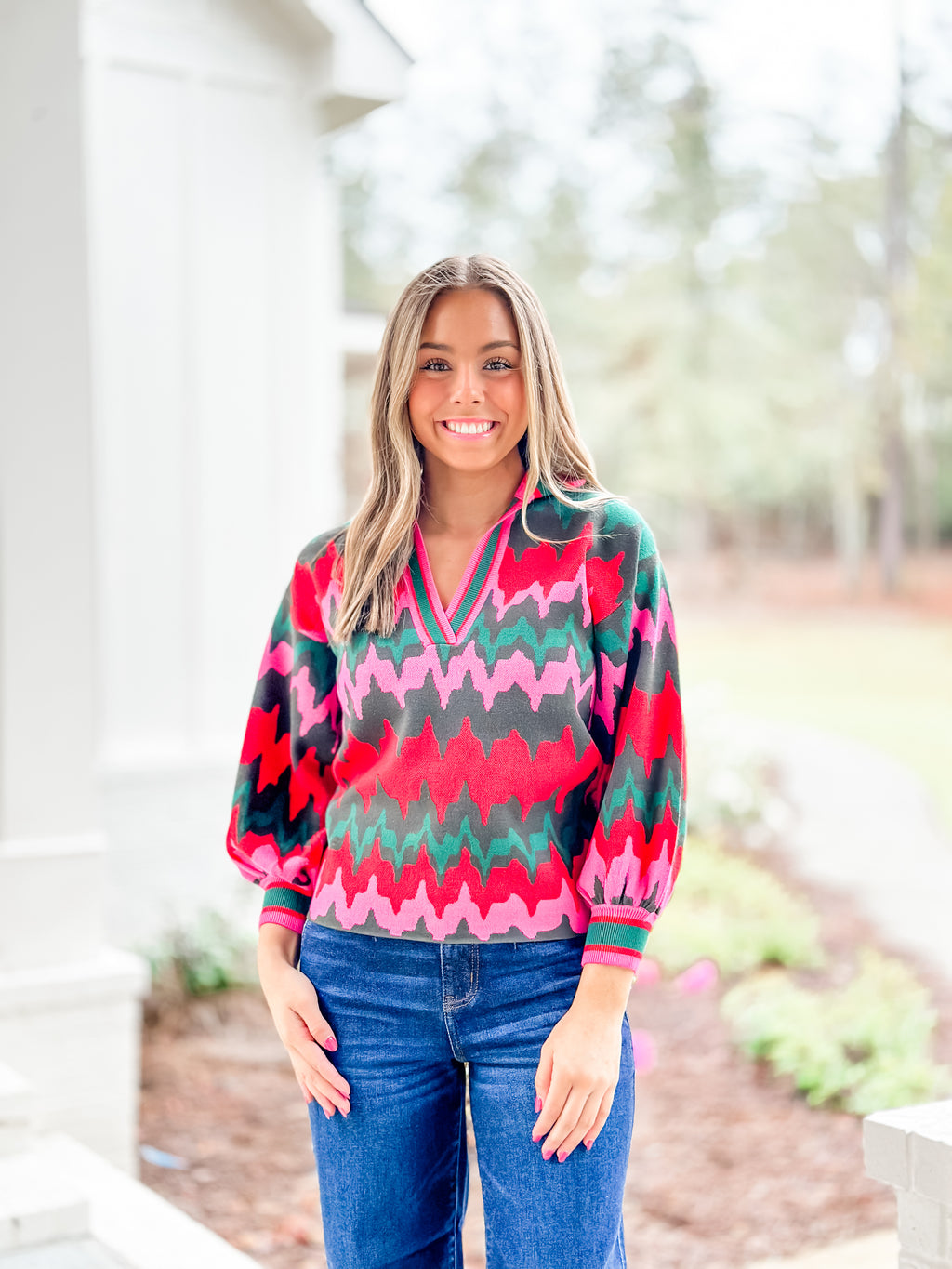 Ruby Ripple Sweater