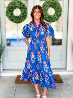 Bleu Print Maxi