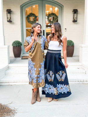 Poppy Caftan Bluebonnet