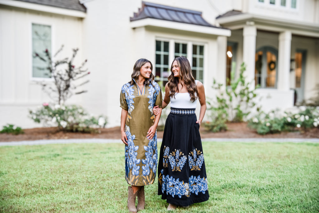 Poppy Caftan Bluebonnet
