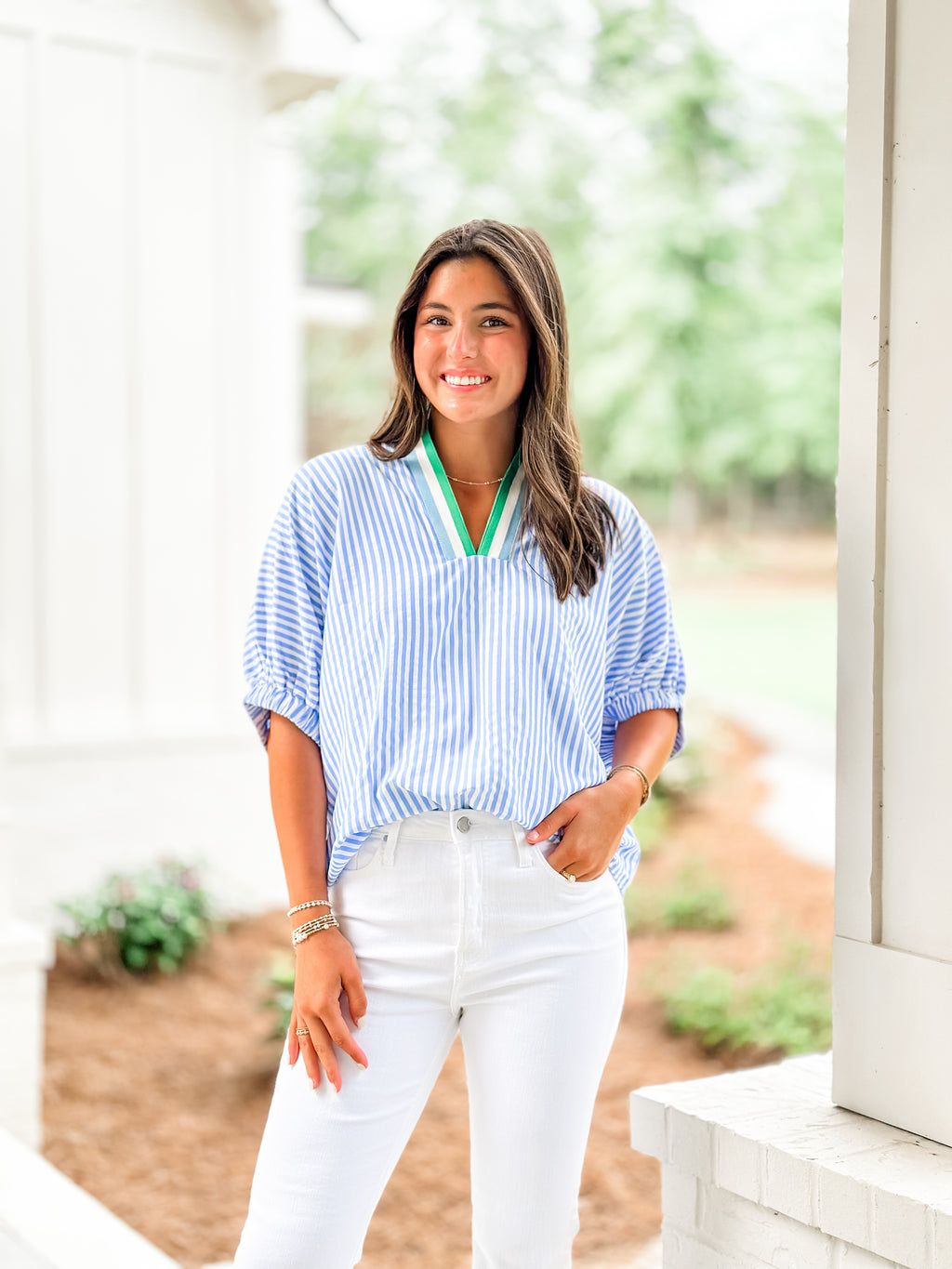 Blue Spring Top