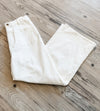 White Crop Pants