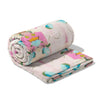 Monet's Garden Pink Blanket