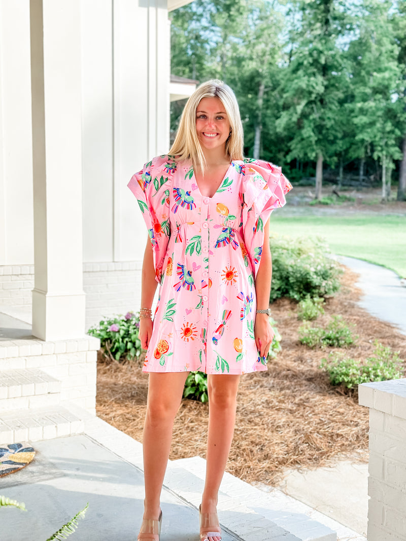 Toucan Fruit Dress