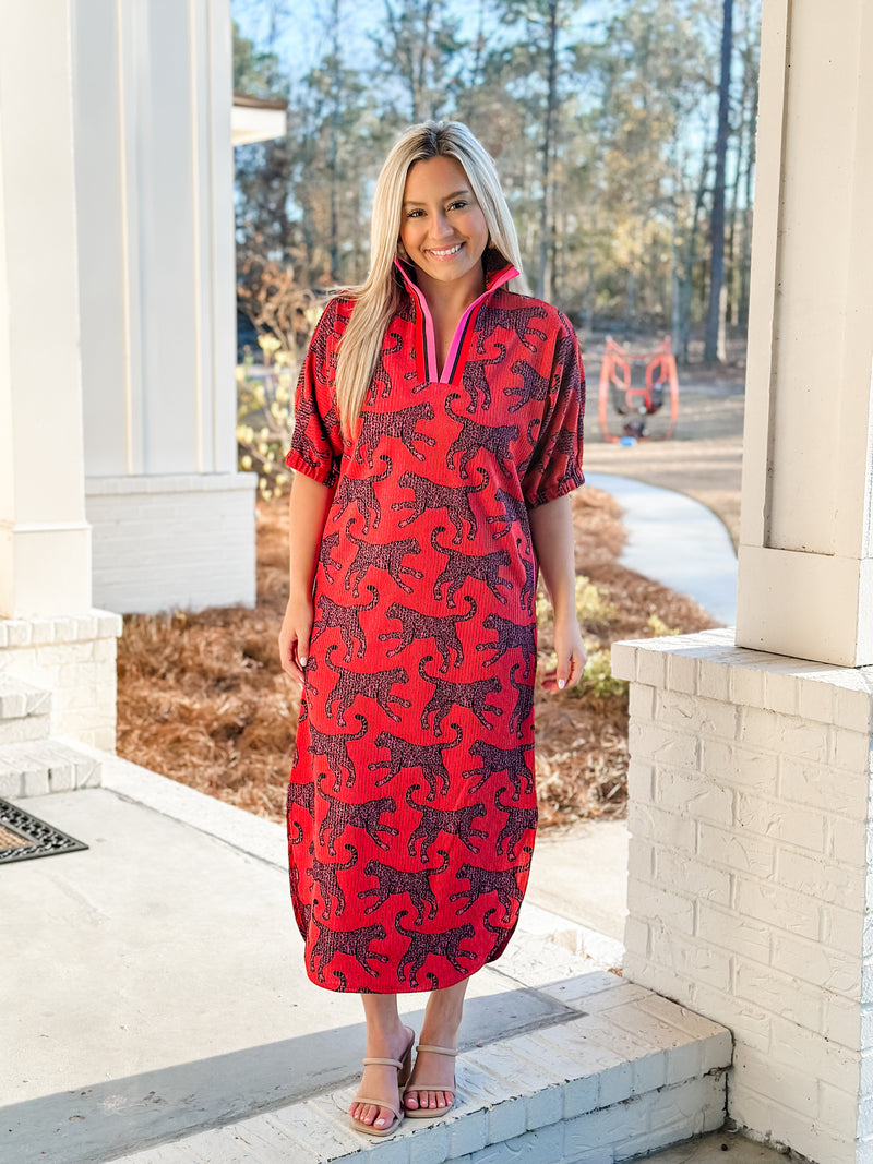 Jaguar Poppy Caftan