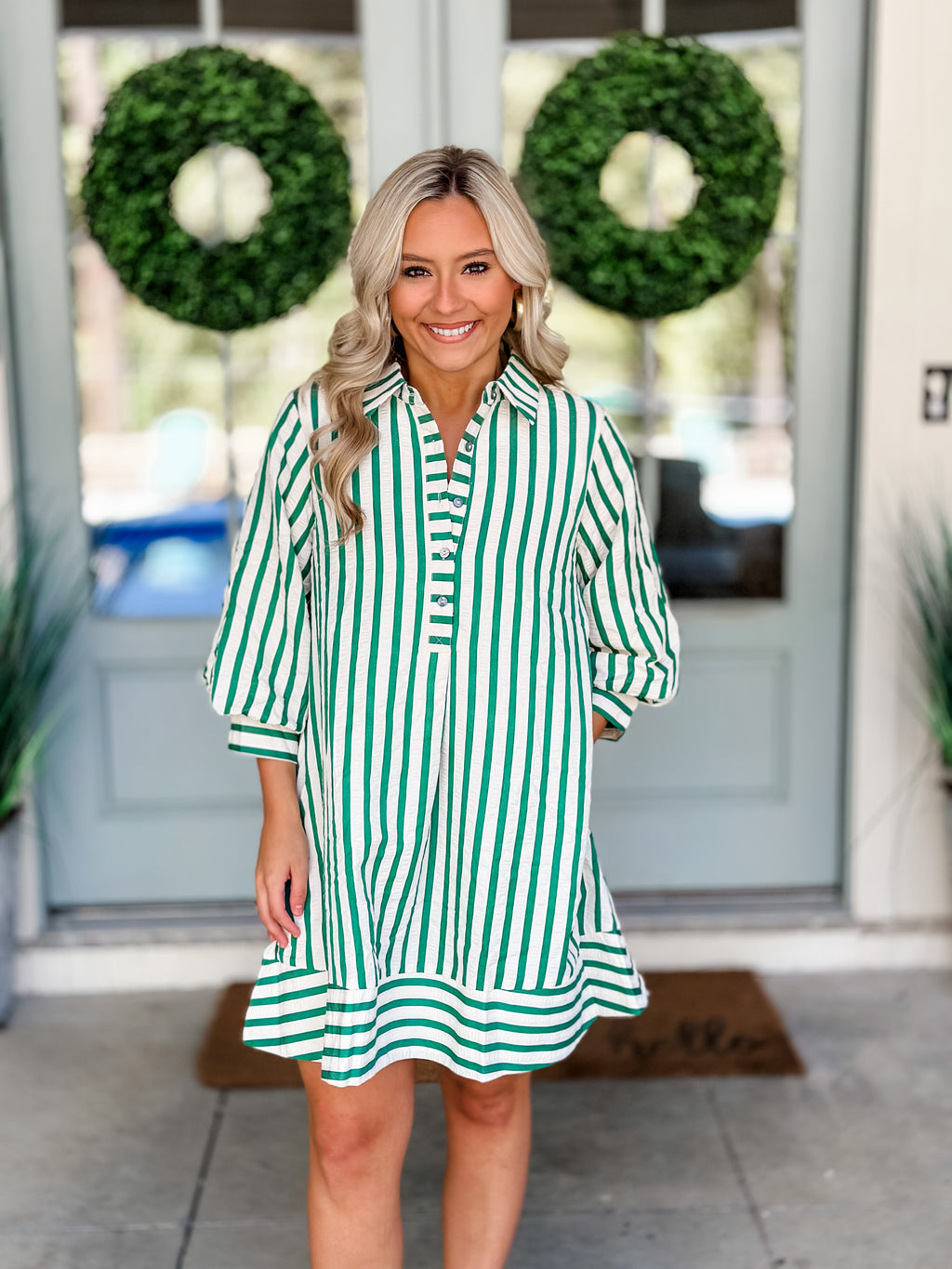 Green Stripes Mini