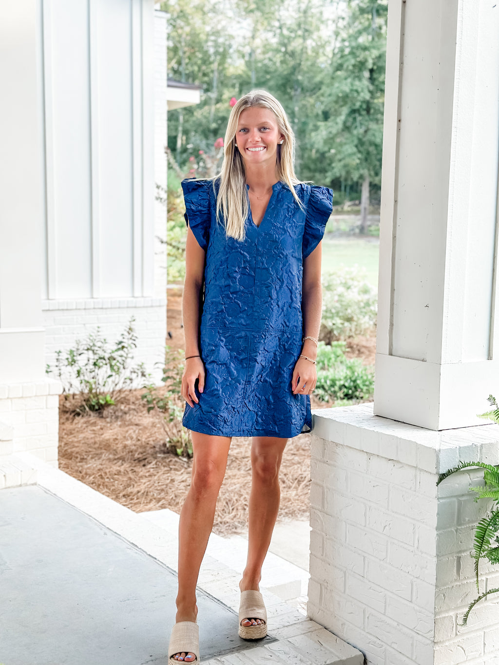 Flutter Sleeve Navy