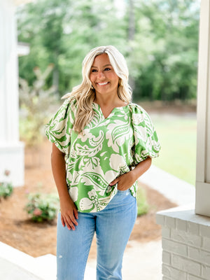 Tropical Green Top