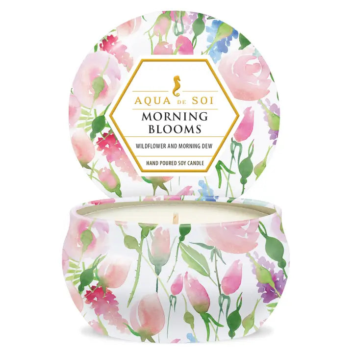 Morning blooms candle.