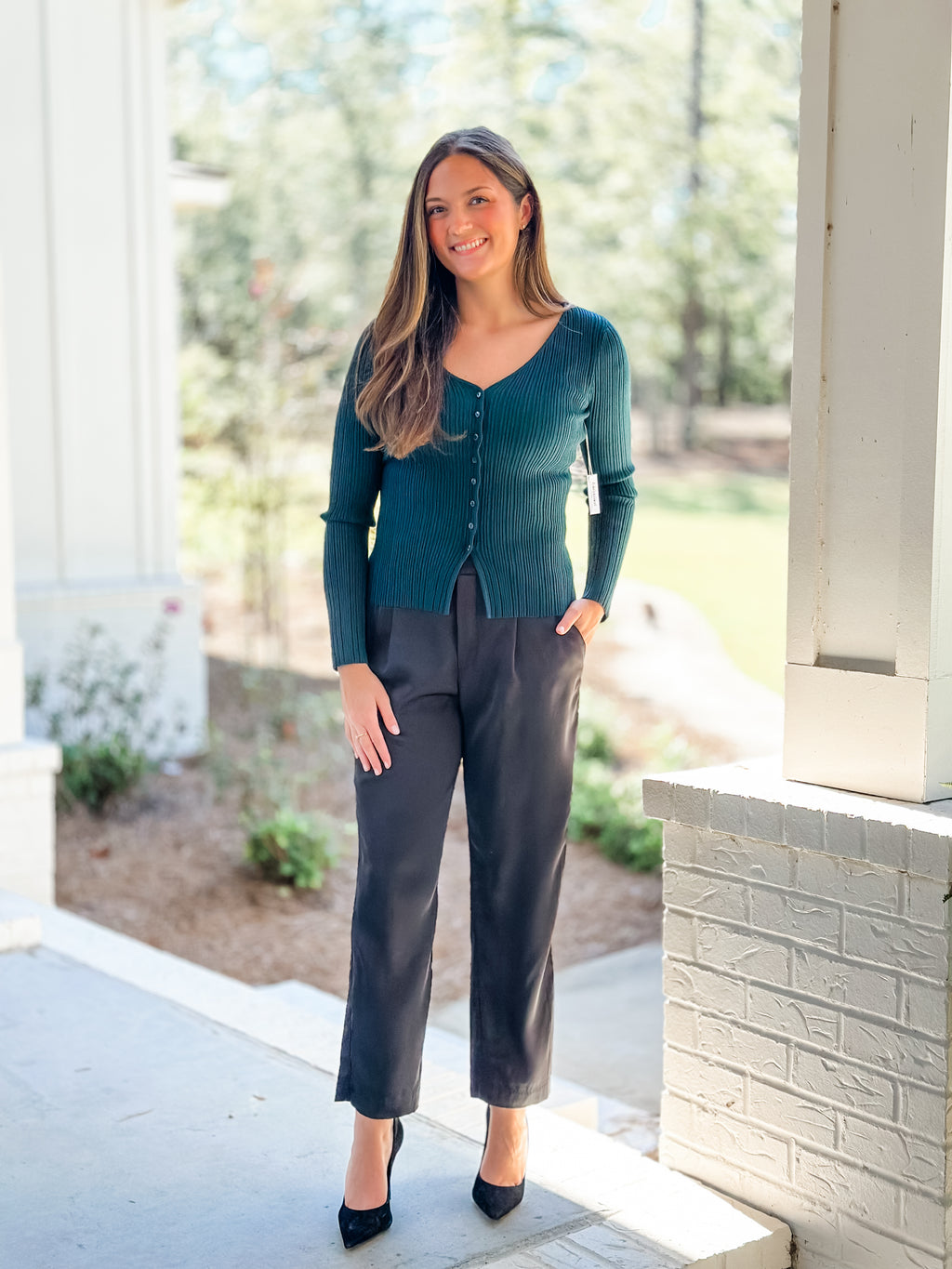 Flyaway Ribbed Sweater