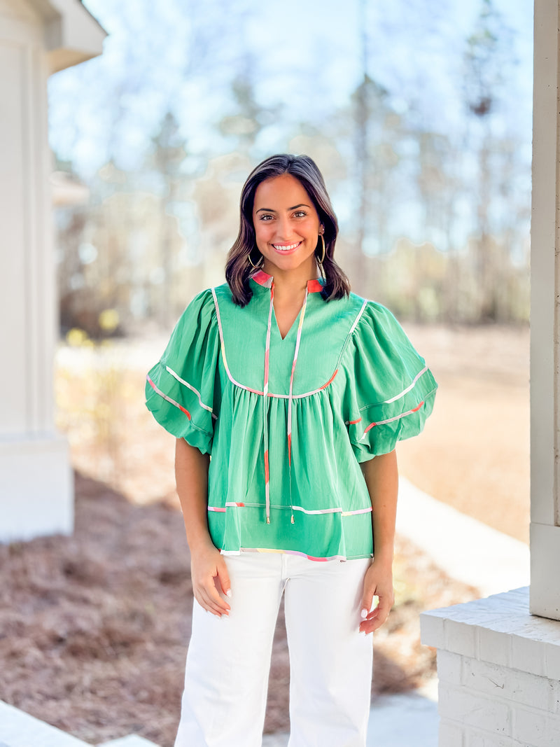 Classy Green Top