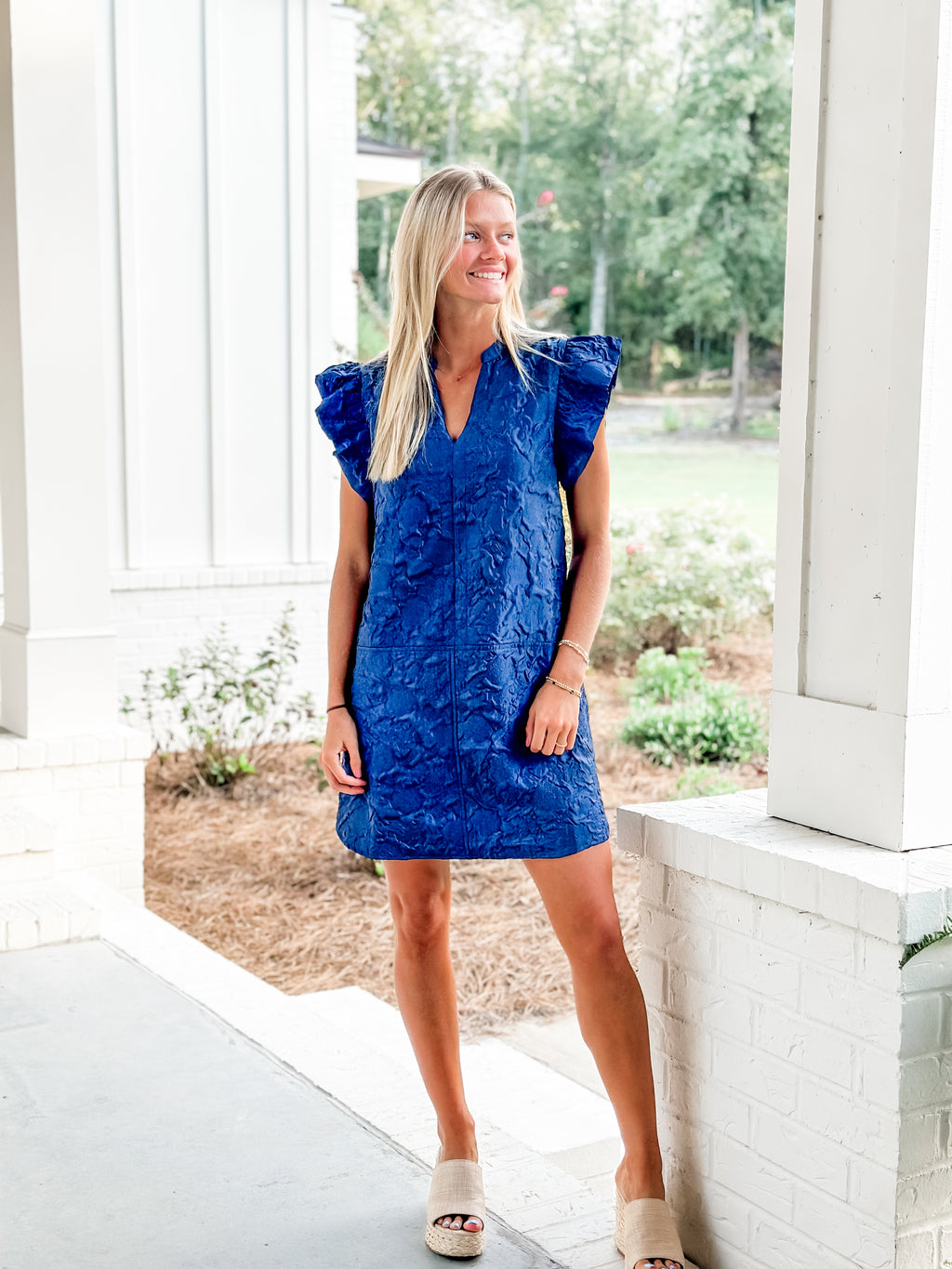 Flutter Sleeve Navy