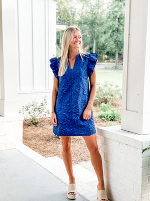 Flutter Sleeve Navy
