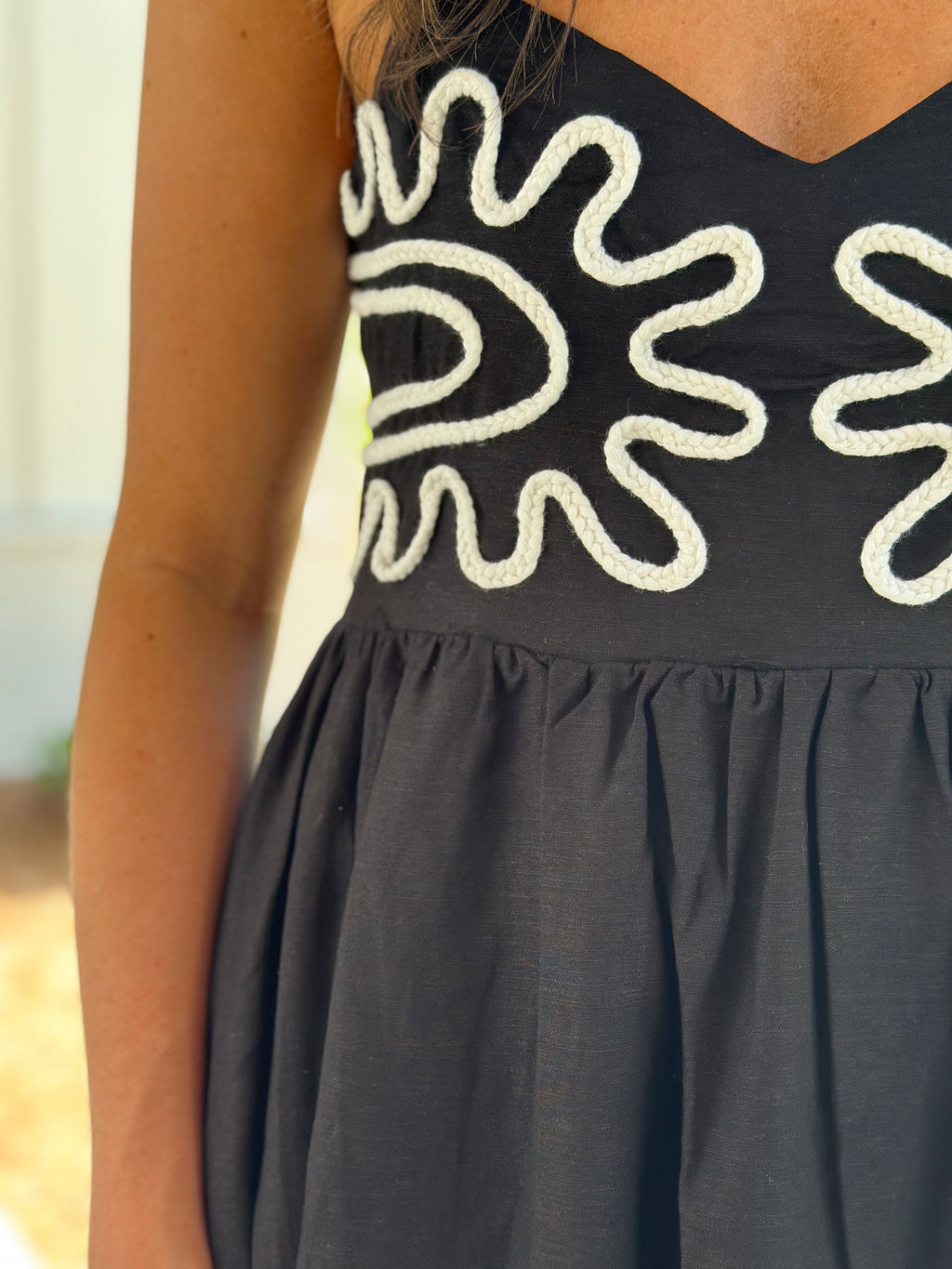 Black Ripple Dress