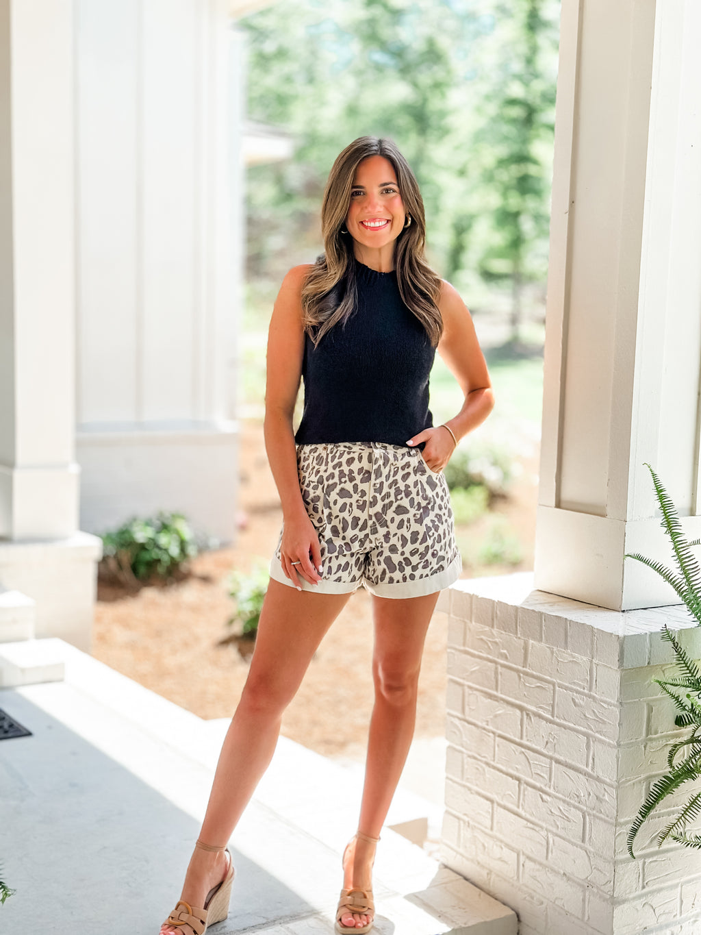 Animal Print Shorts