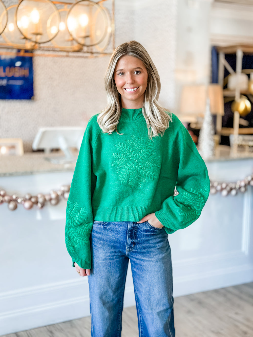 Rosemary Green Sweater