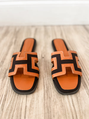 Tan 'H' Sandal