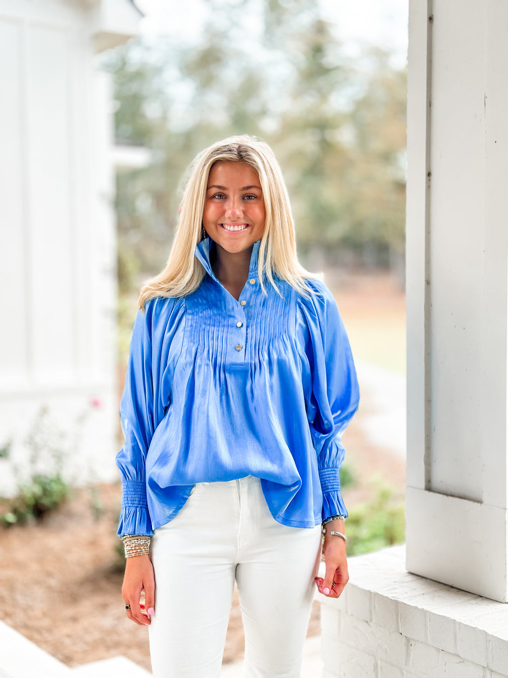 Charlotte Top- sapphire