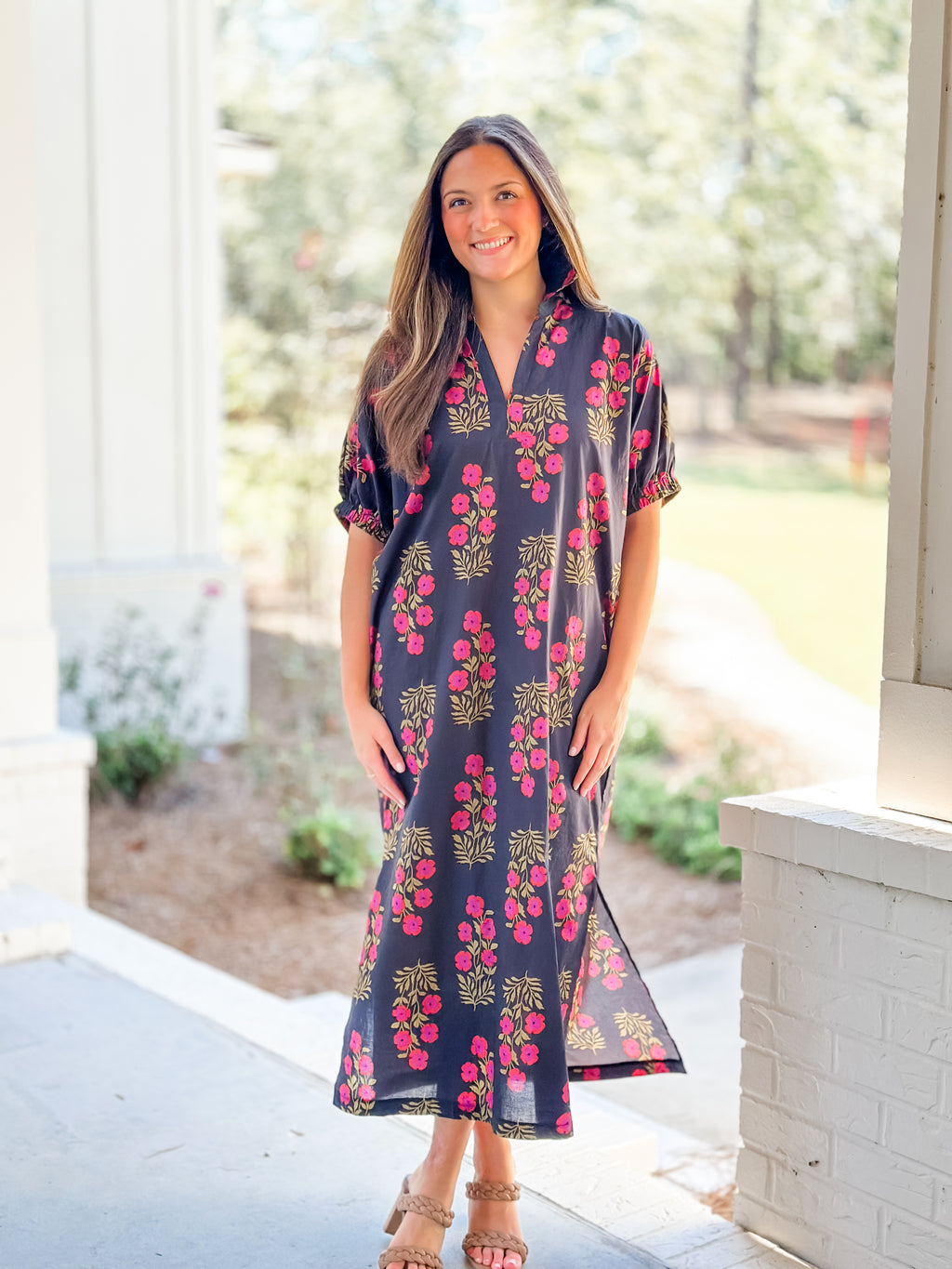 Midnight Bloom Maxi Dress