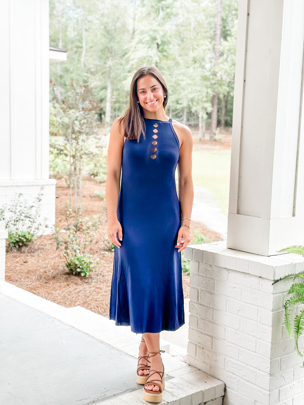Navy KNIT Midi