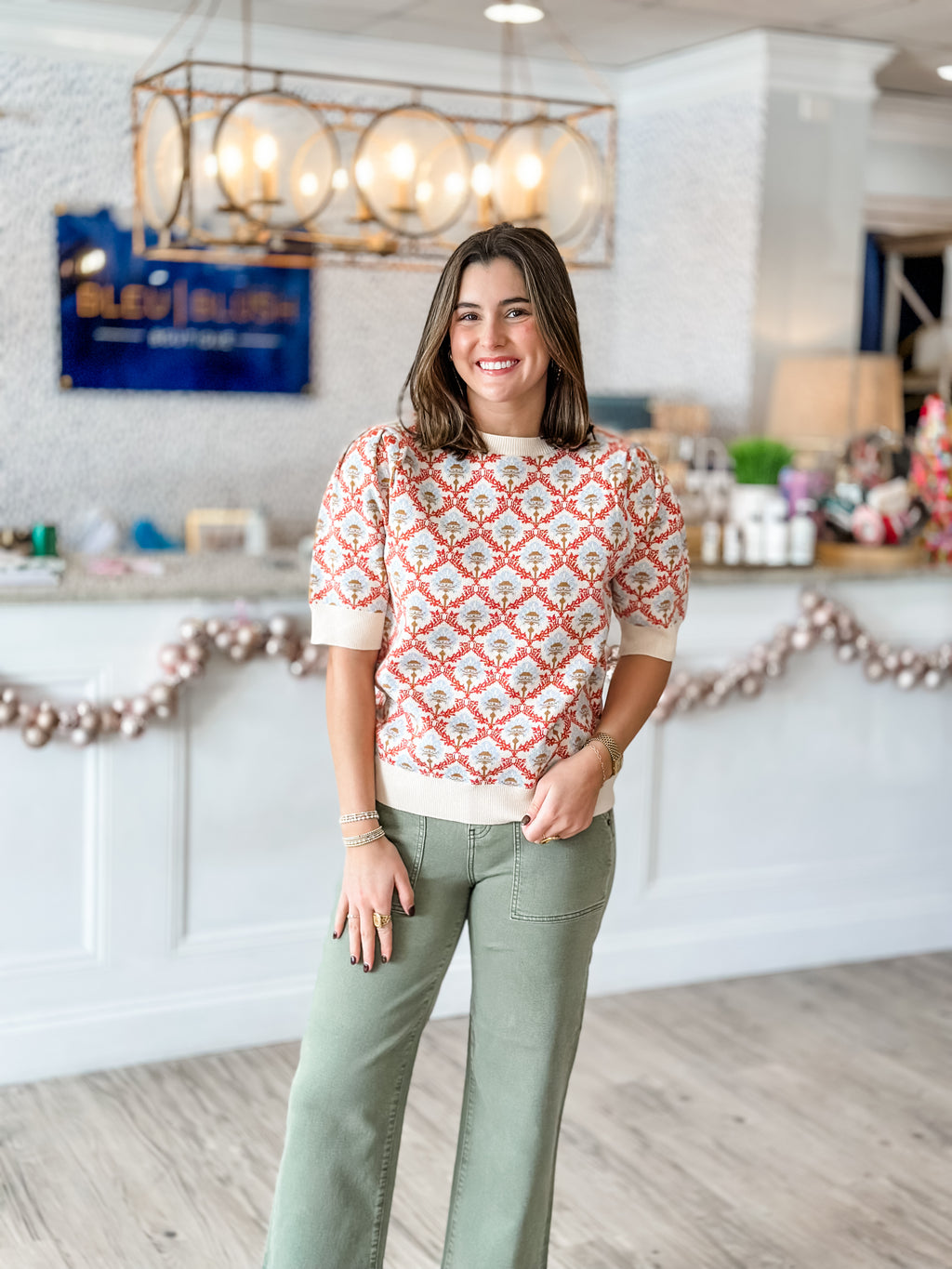 Peach & Pearl Sweater