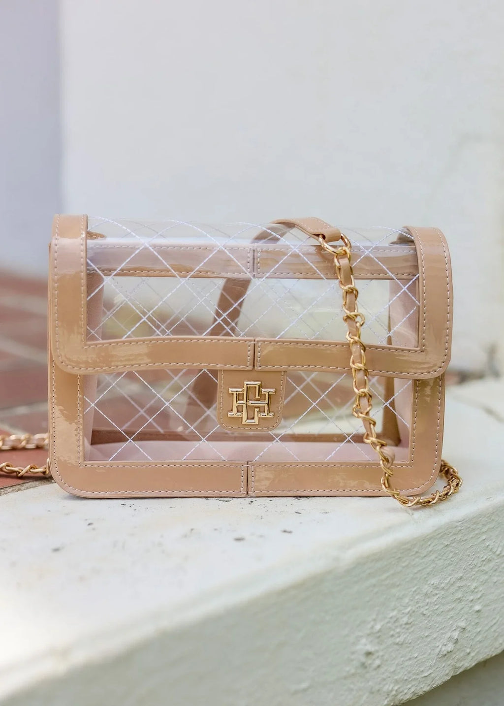 Quin Quilted Clear Bag