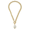 Cotton Pearl Toggle Necklace