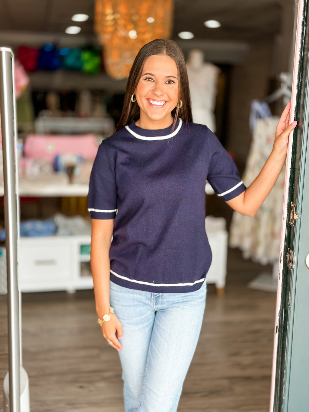 Preppy Knit Top