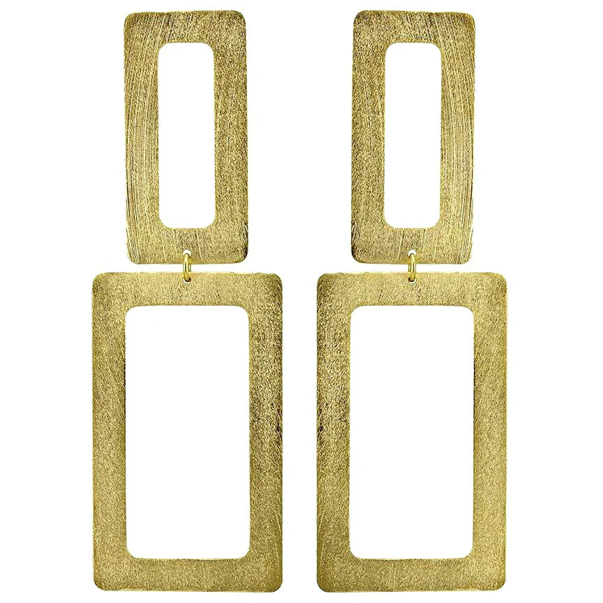 Double Rectangle Earrings