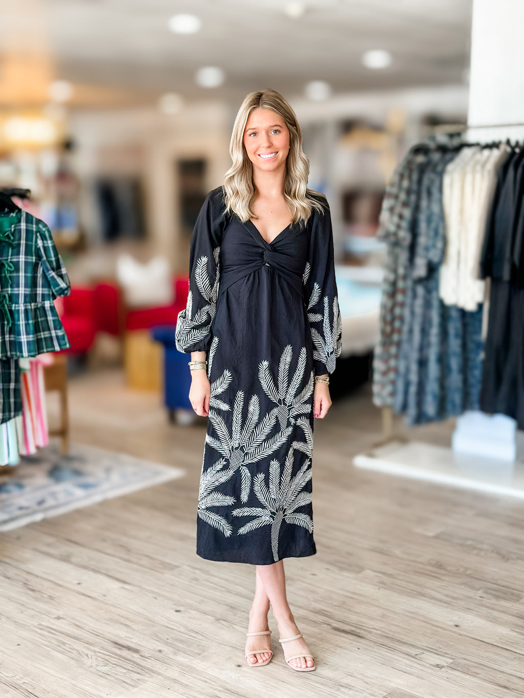 Jia Embroidered Dress