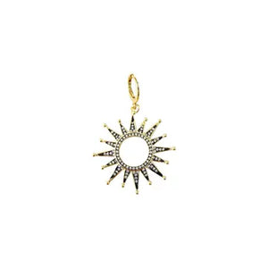 Black Sun Scarf Necklace
