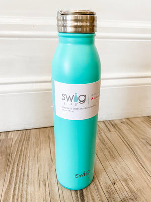 Swig Teal Water Bottle