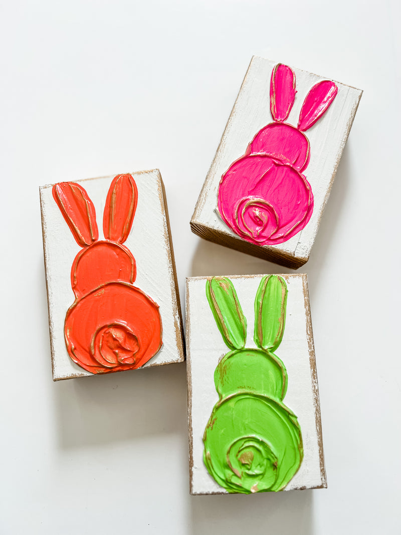 Bunny Painted Block
